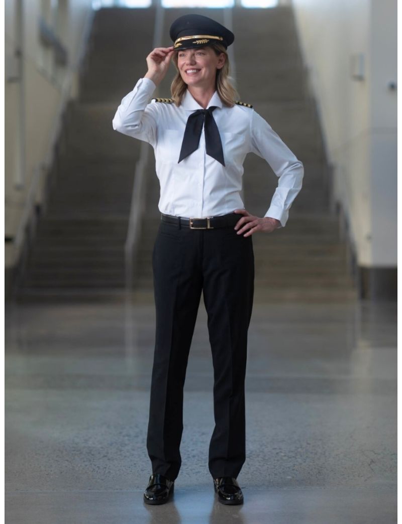 M&H Lauren Open Pocket Long Sleeve Bamboo Shirt w/Eyelet