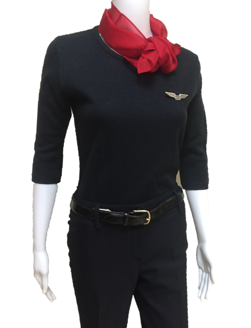 Kayla 3/4 Sleeve Navy Sweater