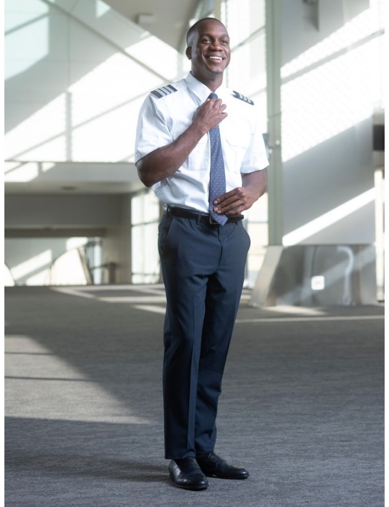 Cody Flat Front Slim Fit Sharkskin Gunsmoke Pants