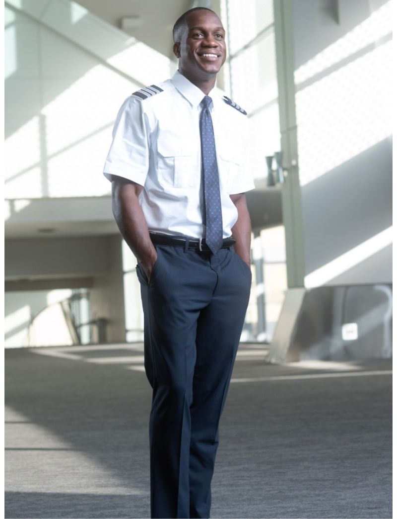 Cody Flat Front Slim Fit Tropical Gunsmoke Pants