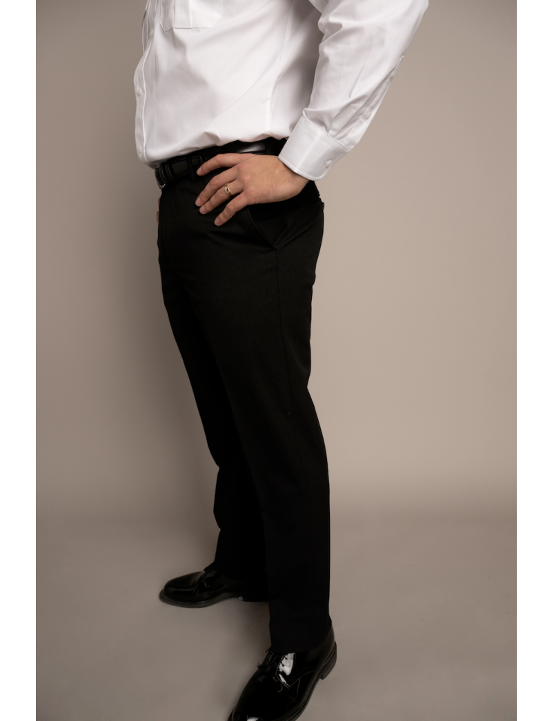 Cody Flat Front Slim Fit Tropical Midnight Blue Pants