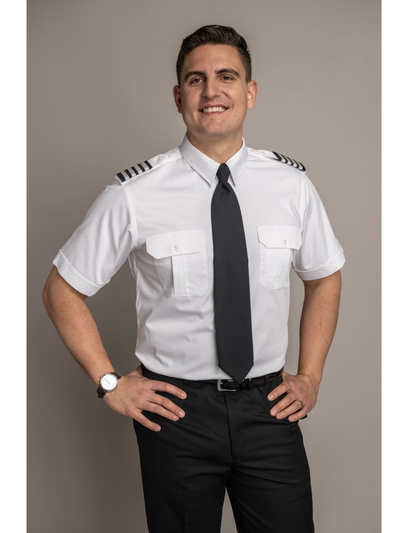 Sterling Flap Pocket Short Sleeve Tapered Shirt w/Eyelet