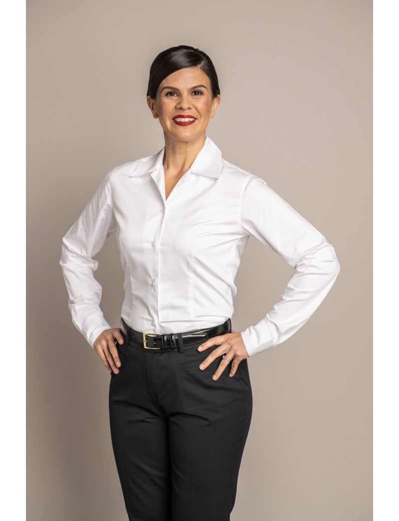 Anne  V-Neck Long Sleeve Shirt