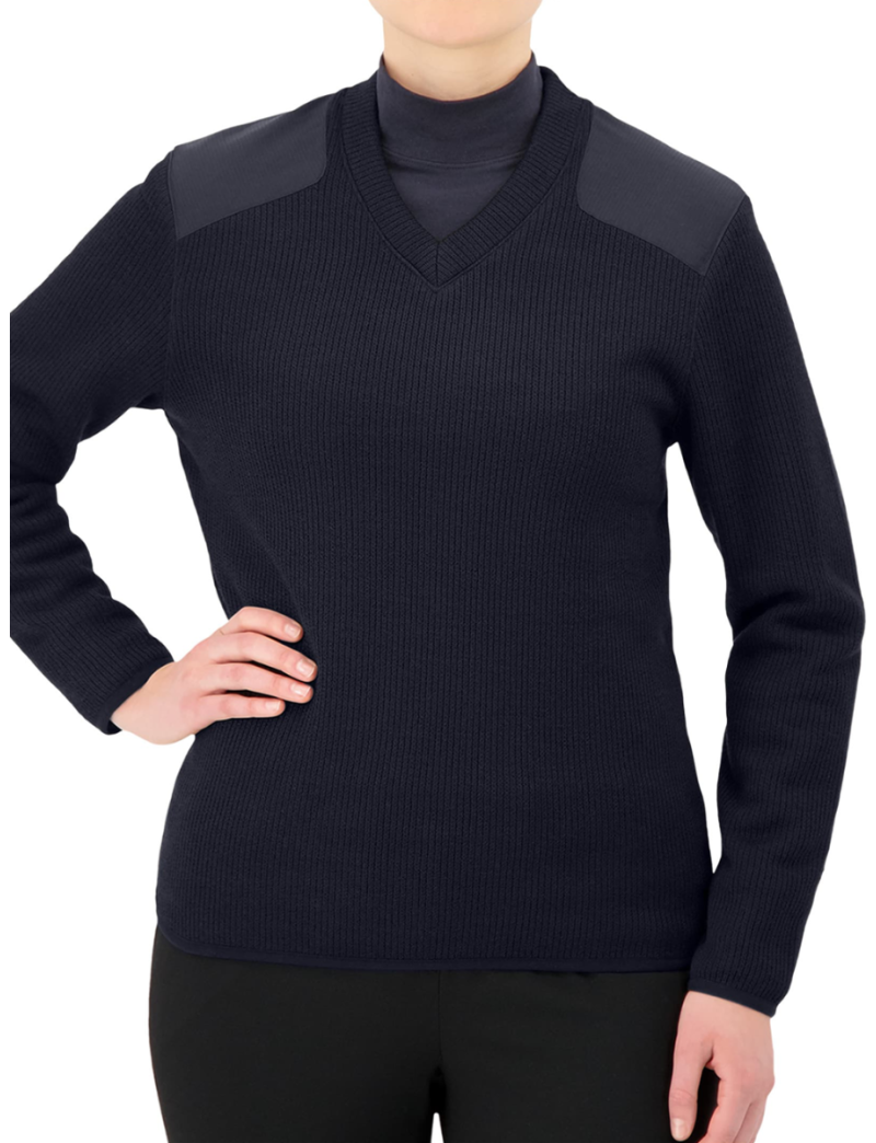 Pullover Long Sleeve Fleece Navy Sweater