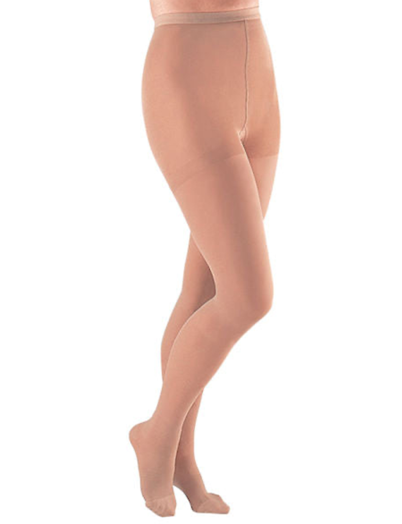 Sheer Closed Toe Compression Nude Pantyhose