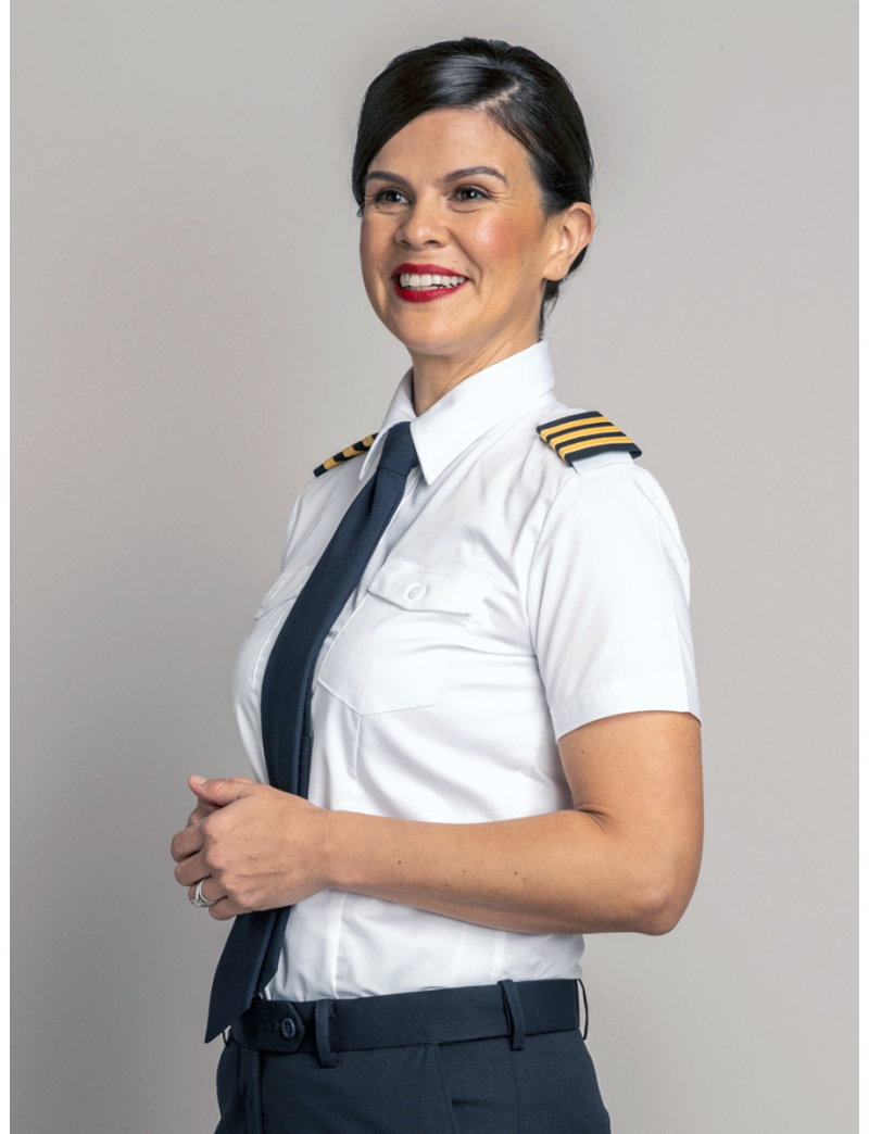 Stephanie Flap Pocket Tapered Short Sleeve Bamboo Shirt