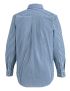 Male Poplin Shirt Long Sleeve Comfort Strech Navy/White Check