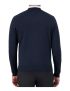 Unisex Mockneck Zip-Up Navy Cardigan