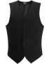 Signature Single Breasted Black Male Vest