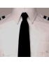 Four-in-Hand Satin Black Tie