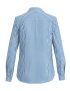 Ladies Tailored Poplin Long Sleeve Navy/Check Blouse