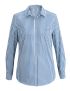 Ladies Tailored Poplin Long Sleeve Navy/Check Blouse