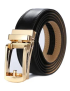 Slider Belt Black with Gold Buckle