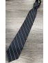 Navy with White Stripe Four-In-Hand Polyester Tie