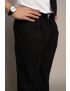 Bryce Pleated Relaxed Fit Sharkskin Midnight Blue Pants