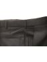 Austin Flat Front Regular Fit Sharkskin Black Pants