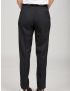 Melissa Flat Front Cotton Navy Pants