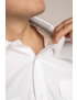 Enzo Flap Pocket Short Sleeve Bamboo Tapered Soft Collar Shirt