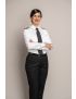 Melissa Flat Front Sharkskin Jet Black Pants