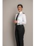 Melissa Flat Front Sharkskin Midnight Blue Pants