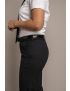 Charlotte Flat Front Comfort Waist Sharkskin Admiral Blue Pants