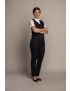 Female Vest Single Breasted Navy 17 SharkSkin