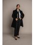 Melissa Flat Front Cotton Navy Pants