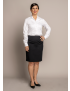 Straight Tropical Black Skirt w/Pocket
