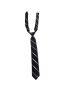 Red & Black Stripe Velcro Tie