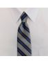 Four-in-Hand Stripe Blue Line Tie