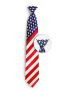 Clip-On Patriotic Tie