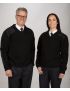 Pullover Long Sleeve Fleece Black Sweater