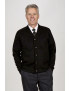 Atlantic Zip-Up Black Cardigan
