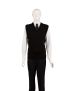 Unisex V-Neck Black Sweater Vest