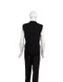 Unisex V-Neck Black Sweater Vest