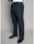 Austin Flat Front Comfort Fit Non Wool Navy