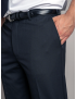 Austin Flat Front Comfort Fit Non Wool Navy