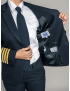 Betsy Sharkskin Midnight Blue Jacket
