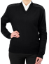 Commando V-Neck Unisex Black Sweater