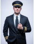 Declan Sharkskin Admiral Blue Jacket