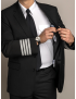 Declan Sharkskin Jet Black Jacket