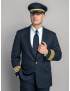 Declan Sharkskin Midnight Blue Jacket w/Breast Pocket