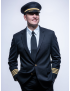 Declan Sharkskin Midnight Blue Jacket w/Breast Pocket
