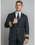 Declan Sharkskin Midnight Blue Jacket w/Breast Pocket