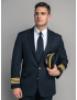 Declan Sharkskin Midnight Blue Jacket w/Breast Pocket