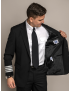 Declan Tropical Jet Black Jacket