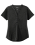 Female Henley Style Shirt - Black