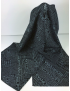 Grey on Black Oblong BART Foreworkers Scarf