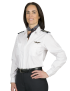 Jayne Open Pocket Long Sleeve Shirt w/Eyelet