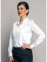 M&H Lauren Open Pocket Long Sleeve Poly/Cotton Shirt